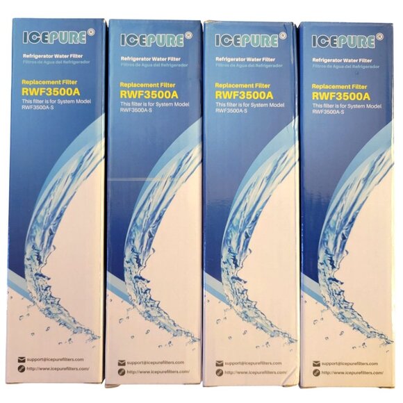 *NEW* 4-Pack ICEPURE ADQ73613401 Refrigerator Water Filter Compatible with LG - Picture 1 of 2